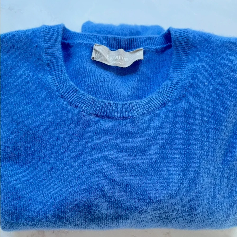 Blue Cashmere Sweater - Picture 3 of 6